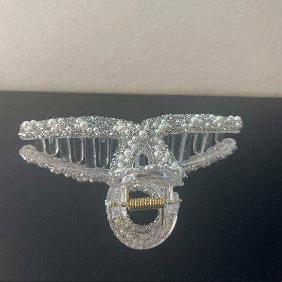 💞Clear Large Pearl Jaw Hair Clips - Picture 7 of 7